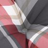 vidaXL Pallet Cushions 2 pcs Red Check Pattern Fabric