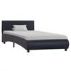 vidaXL Bed Frame with LED without Mattress Black 100x200 cm