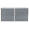 vidaXL Raised Garden Bed 160x80x45 cm Galvanised Steel Grey