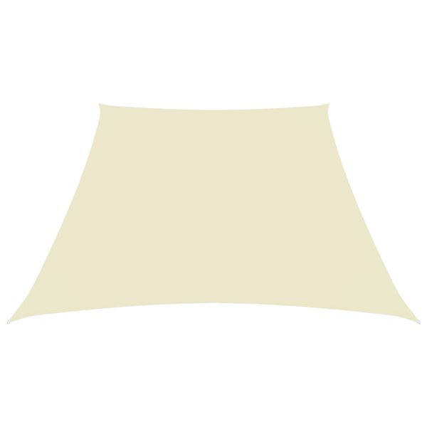vidaXL Sunshade Sail Oxford Fabric Trapezium 2/4x3 m Cream