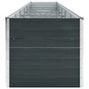 vidaXL Garden Raised Bed Galvanised Steel 480x80x77 cm Anthracite