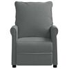 vidaXL Recliner Chair Dark Grey Fabric