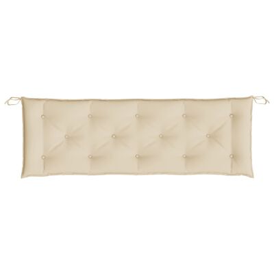 vidaXL Garden Bench Cushions 2 pcs Beige 150x50x7cm Oxford Fabric