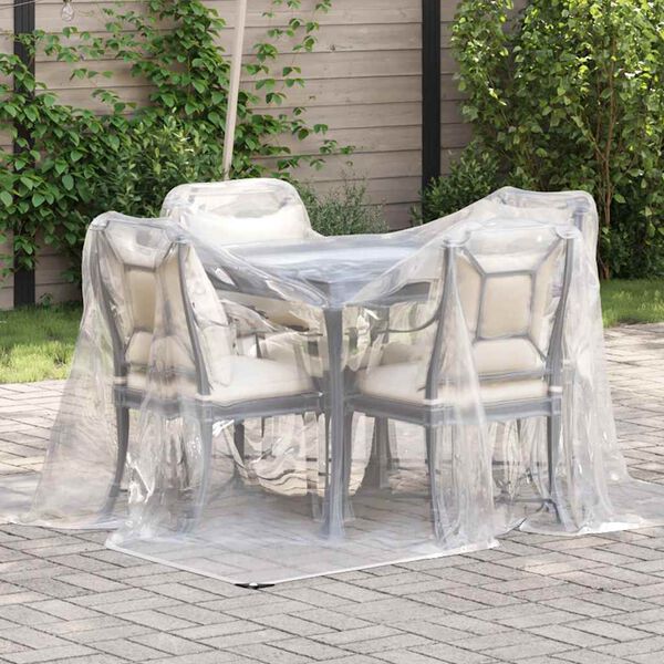 vidaXL Clear Tarpaulin with Eyelets 2x3 m Polyethylene