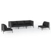 vidaXL Garden Lounge Set | Dark grey and black