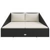 vidaXL Garden Bed Black 110x200 cm Poly Rattan