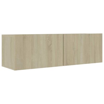 vidaXL TV Cabinet Sonoma Oak 100x30x30 cm Engineered Wood