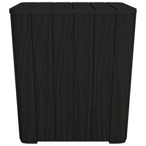 vidaXL Garden Table with Removable Lid Black Polypropylene