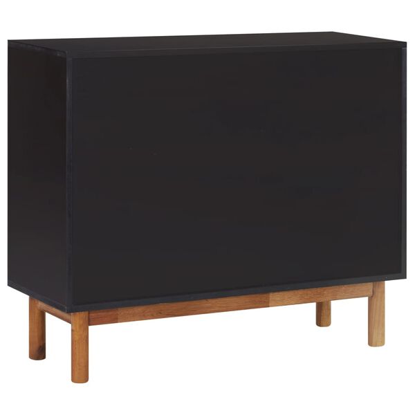 vidaXL Sideboard 90x33.5x75 cm Solid Acacia Wood and MDF