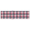 vidaXL Deck Chair Cushion Red Check Pattern (75+105)x50x4 cm