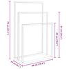 vidaXL Freestanding Towel Rack Black 48x24x79 cm Iron