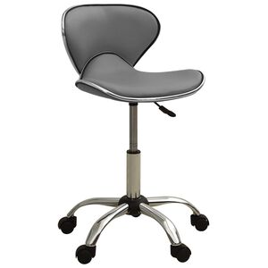 vidaXL Office Chair Grey Faux Leather