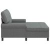 vidaXL Chaise Lounge with Cushion Dark Grey 91 x 157 x 91 cm Fabric