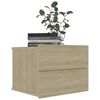 vidaXL Bedside Cabinets 2 pcs Sonoma Oak 40x30x30 cm Engineered Wood