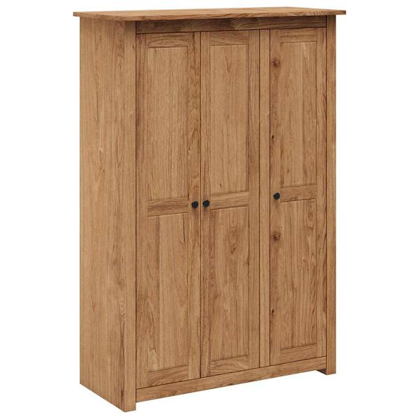 vidaXL 3-Door Wardrobe 118x50x171.5 cm Pine Panama Range
