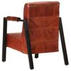 vidaXL Sofa Chair 60x80x87 cm Dark Brown Real Goat Leather