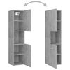 vidaXL Bathroom Cabinet Concrete Grey 30x30x130 cm Engineered Wood