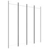 vidaXL 4-Panel Room Divider White 200x200 cm Fabric
