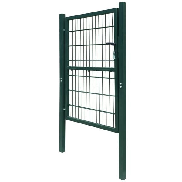 vidaXL 2D Fence Gate (Single) Green 100x120 cm
