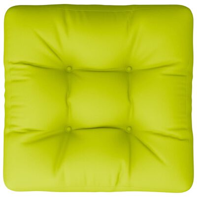 vidaXL Pallet Cushion Bright Green 60x60x12 cm Fabric