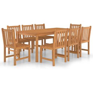 vidaXL Garden Dining Set | Warm Teak | Solid Teak Wood | Standard | Durable