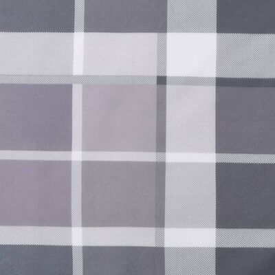 vidaXL Pallet Cushion Grey Check Pattern 60x40x12 cm Fabric