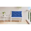 vidaXL Garden Bench Cushion Blue 100x(50+50)x7cm Oxford Fabric