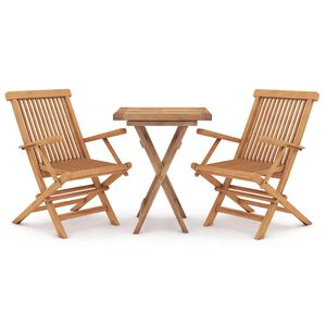 vidaXL Garden Dining Set | Teak | Smoothly sanded teak hardwood | Medium
