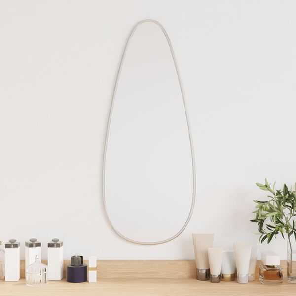 vidaXL Wall Mirror Silver 60x25 cm