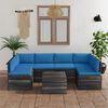 vidaXL 7 Piece Garden Pallet Lounge Set with Cushions Solid Pinewood