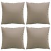 vidaXL Throw Pillows 4 pcs Taupe 50x50 cm Fabric