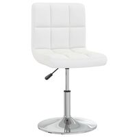 vidaXL Dining Chair White Faux Leather
