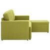 vidaXL 3-Seater Modular Sofa Bed Green Fabric