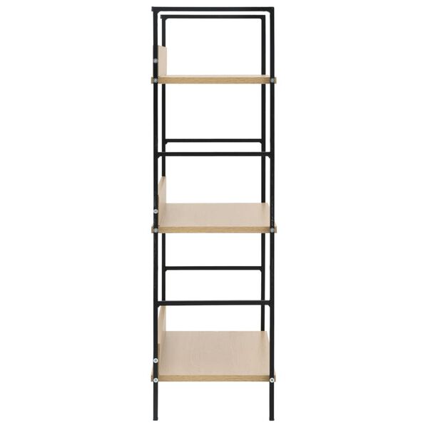 vidaXL 3-Layer Book Shelf Oak 60x27.6x90.5 cm Engineered Wood