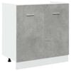 vidaXL Sink Bottom Cabinet "Lyon" Concrete Grey 80x46x81.5 cm