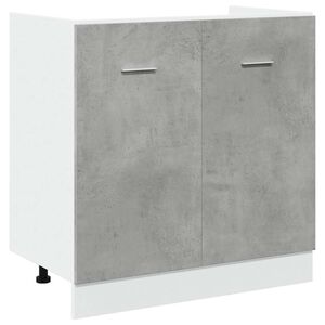 vidaXL Sink Bottom Cabinet "Lyon" Concrete Grey 80x46x81.5 cm