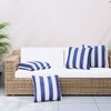 vidaXL Throw Pillows 4 pcs Blue and White 40x40 cm Fabric
