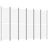 vidaXL 6-Panel Room Divider White 300x200 cm Fabric