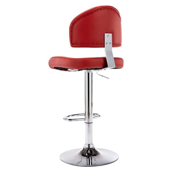 vidaXL Bar Stools 2 pcs Wine Red Faux Leather