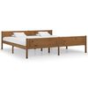 vidaXL Bed Frame without Mattress Solid Pinewood Honey Brown 200x200 cm