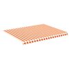 vidaXL Awning Replacement Fabric Yellow and Orange 4.5x3.5 m Polyester