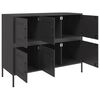 vidaXL Sideboard Black 100.5x39x79 cm Steel