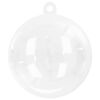 vidaXL Christmas Bauble Set 25 pcs Transparent Ø 8 cm