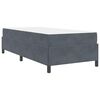 vidaXL Bed Frame with Mattress Dark Grey 90 x 200 cm Fabric