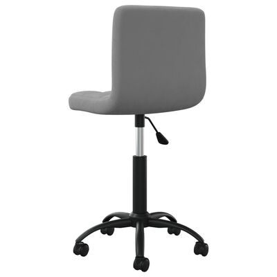 vidaXL Swivel Office Chair Dark Grey Velvet