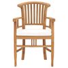 vidaXL 5 Piece Garden Dining Set with Cushions Solid Teak Wood