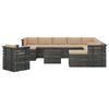 vidaXL 12 Piece Garden Pallet Lounge Set with Cushions Solid Pinewood