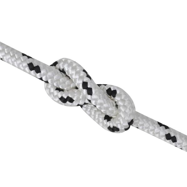 vidaXL Braided Rope Coil Boat Line Polyester 10 mm x 50 m