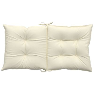 vidaXL Garden Lowback Chair Cushions 6 pcs Cream 100x50x7 cm Fabric