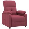 vidaXL Recliner Chair Wine Red Fabric